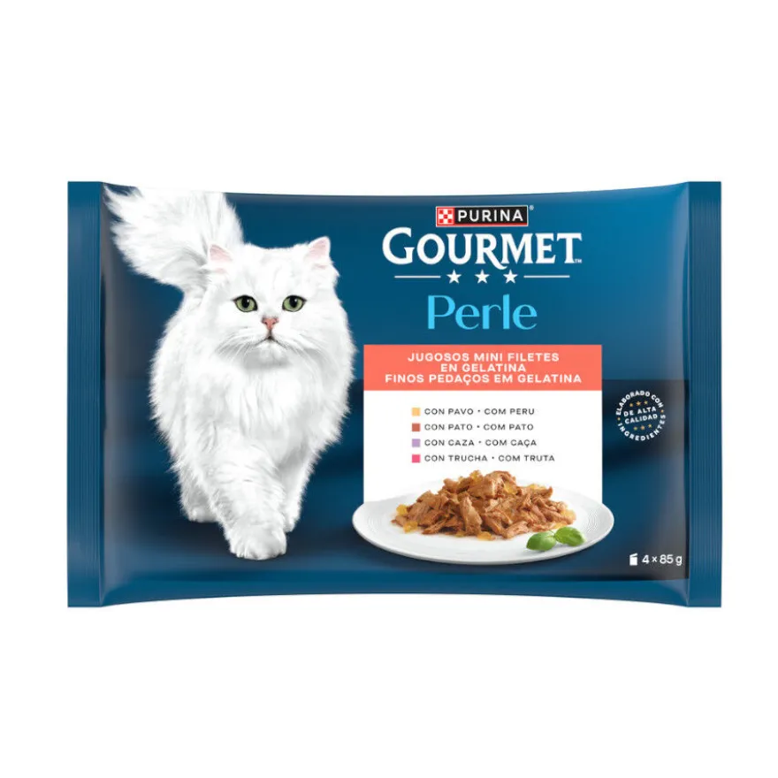 Gourmet Perle Filetes em galeia saqueta para gatos