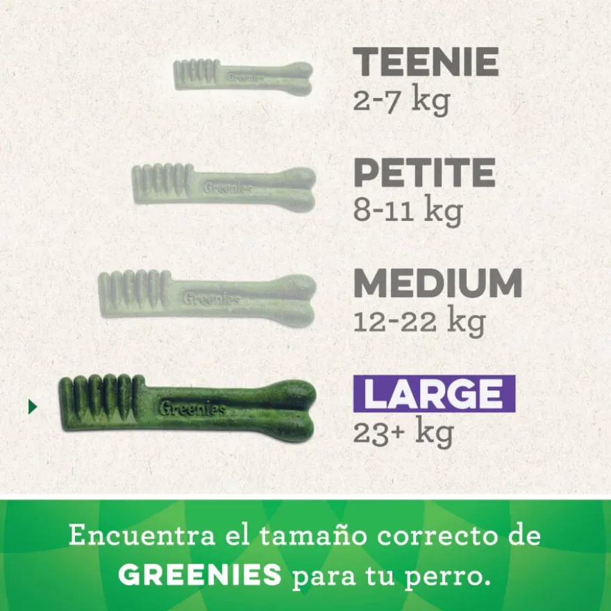 Greenies Snacks Dentais 100% natural para cães grandes