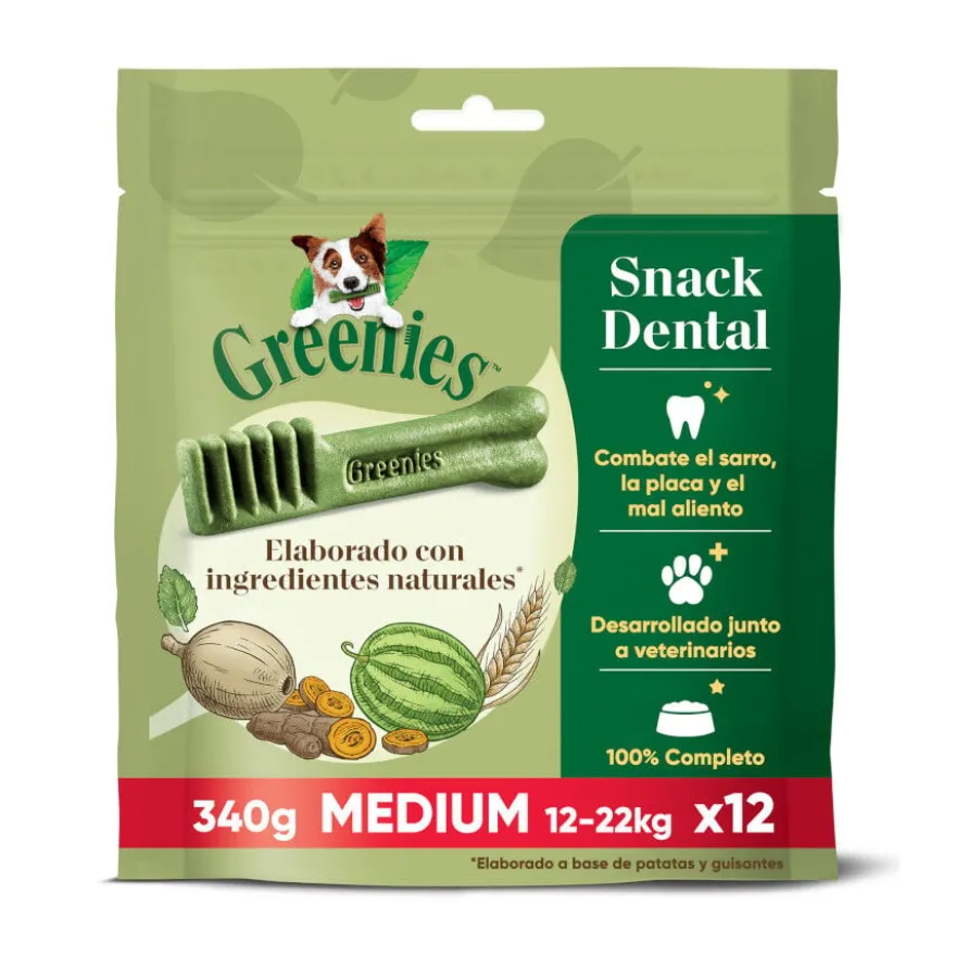 Greenies Snacks Dentários Natural para Cães Médios