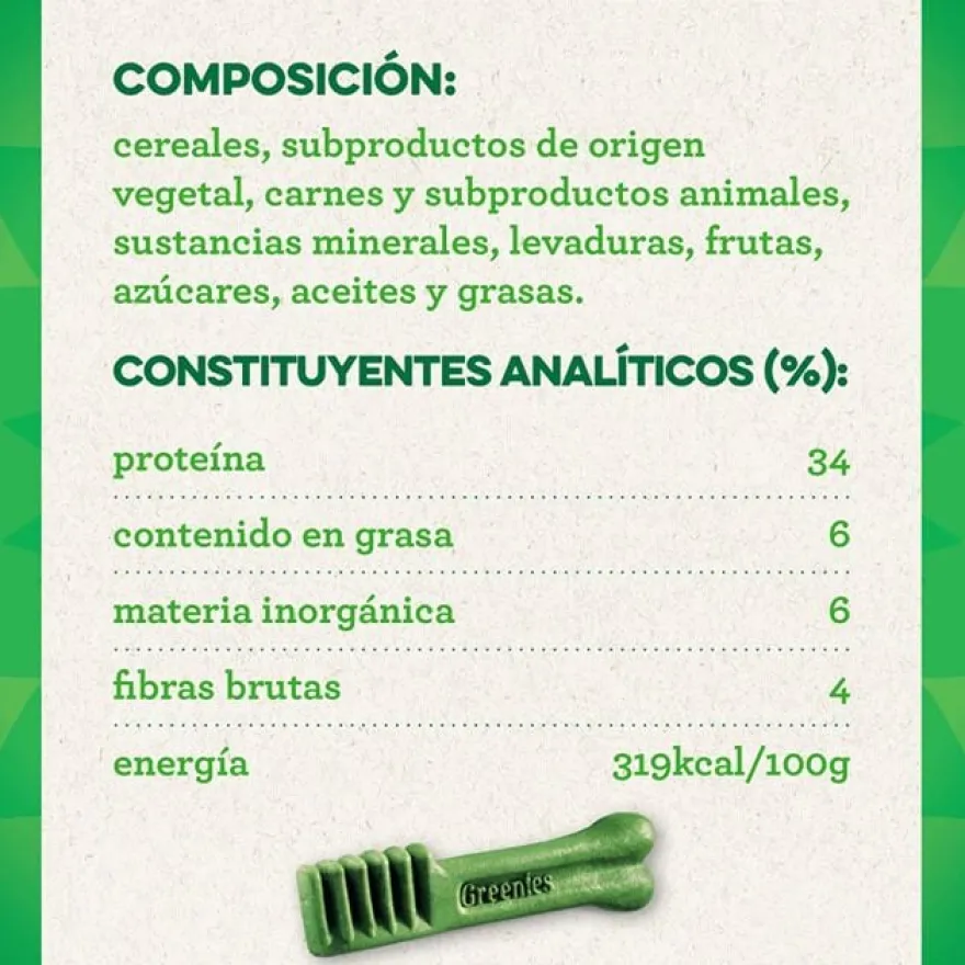 Greenies Snacks Dentários Natural para Cães Médios