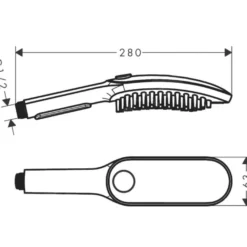 Hansgrohe Chuveiro Preto para cães