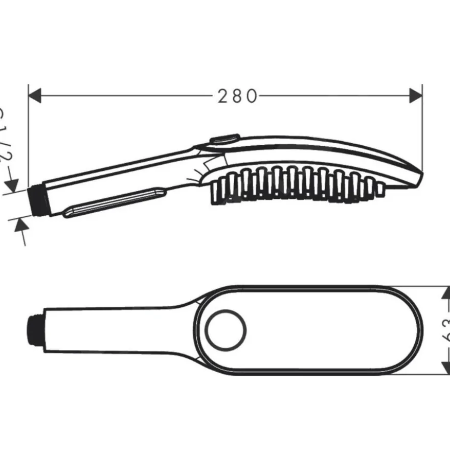 Hansgrohe Chuveiro Preto para cães