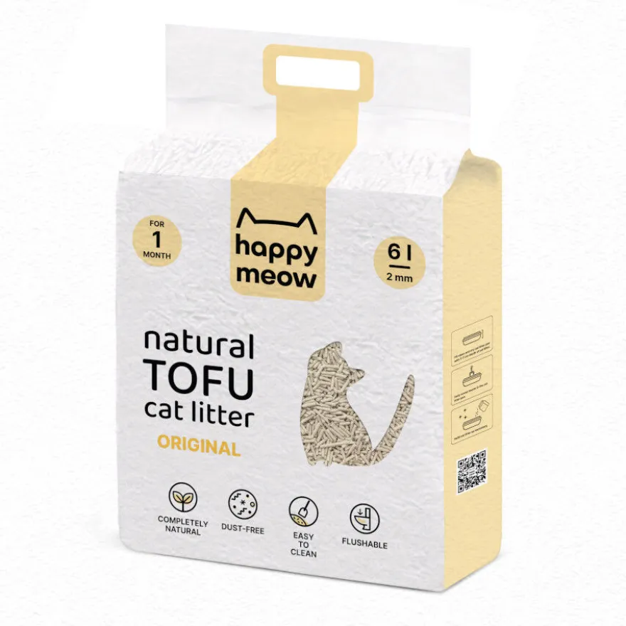Happy Meow Natural Tofu Aglomerante Original para gatos
