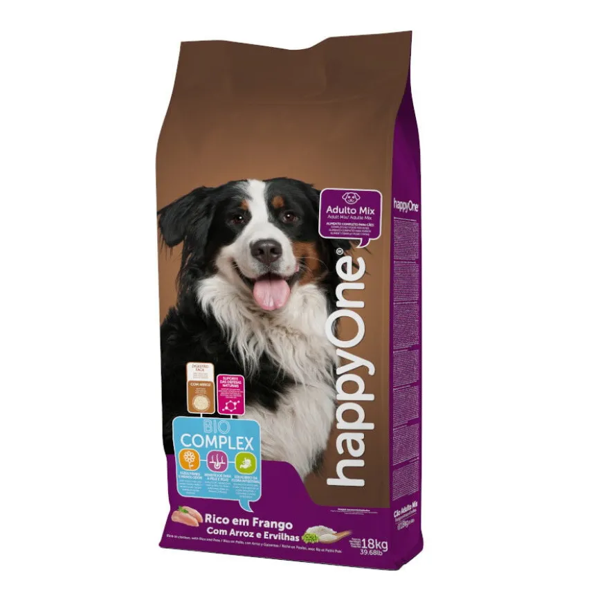 happyOne Mix Adult Ração de frango para cães