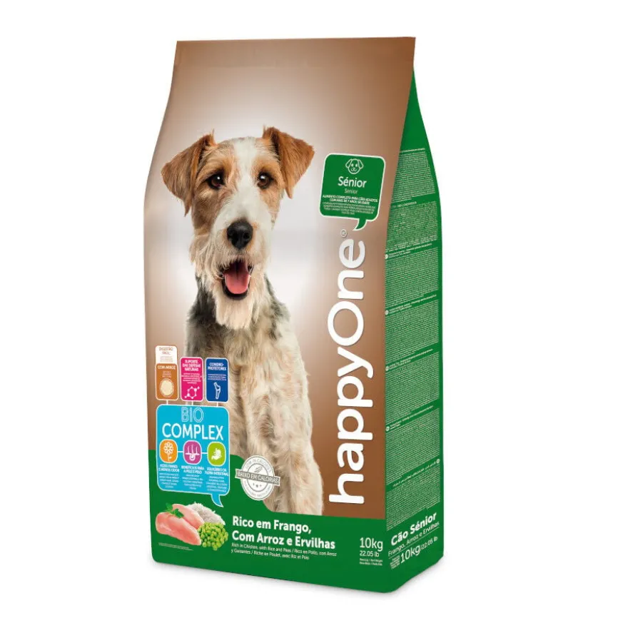 happyOne Sénior Ração de frango para Cães