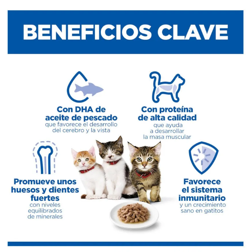 Hill's Kitten Science Plan Peixe Azul saqueta em molho