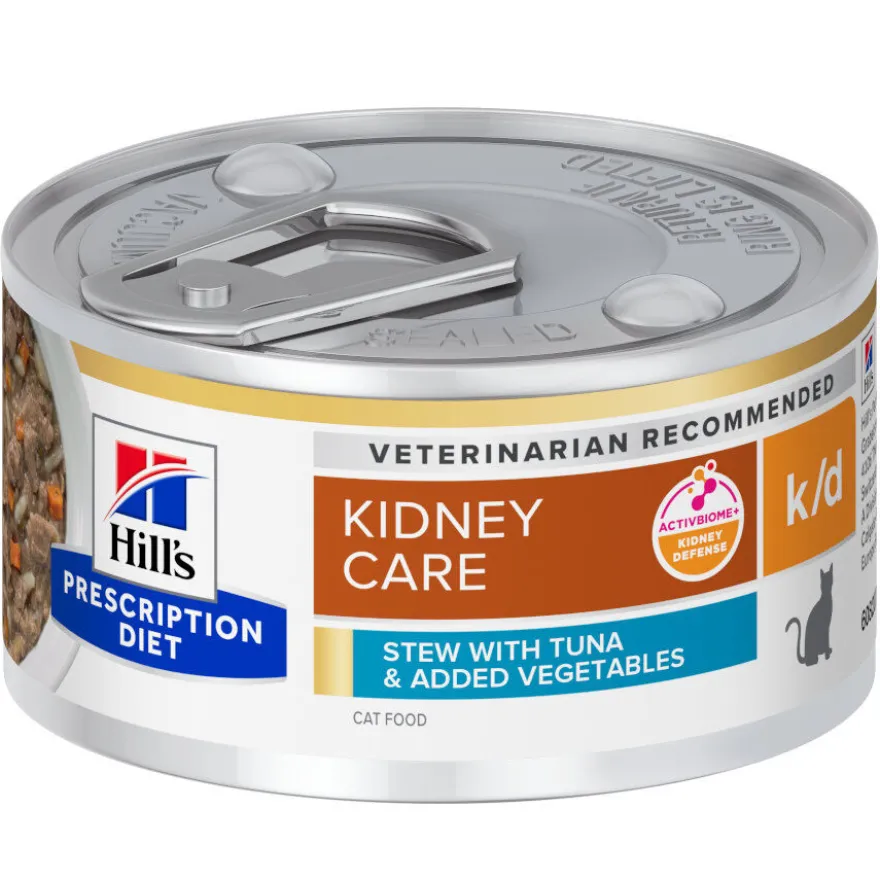 Hill's Prescription Diet Kidney Care k/d Guisado de Atum e Legumes lata para gatos