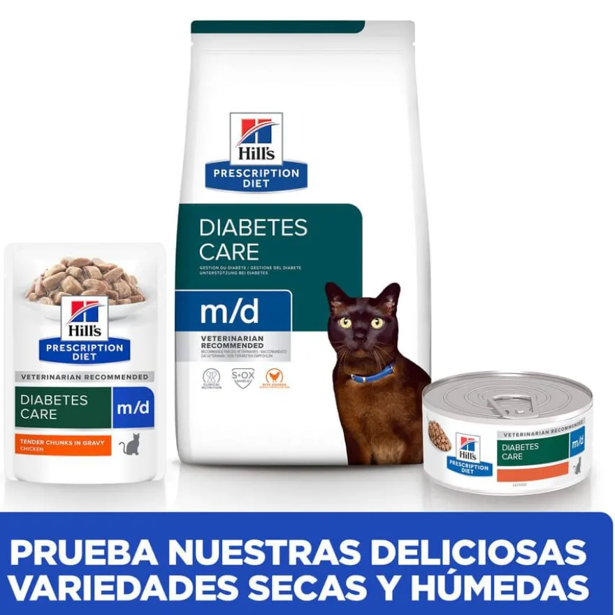 Hill's Prescription Diet m/d Diabetes Weight Frango ração para gatos