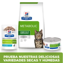 Hill's Prescription Diet Metabólico Controlo de Peso Peixe Saqueta com Molho para gatos