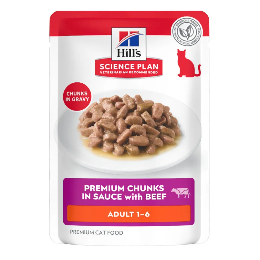 Hill's Science Plan Adult Comida húmida de vitela em saqueta para gatos