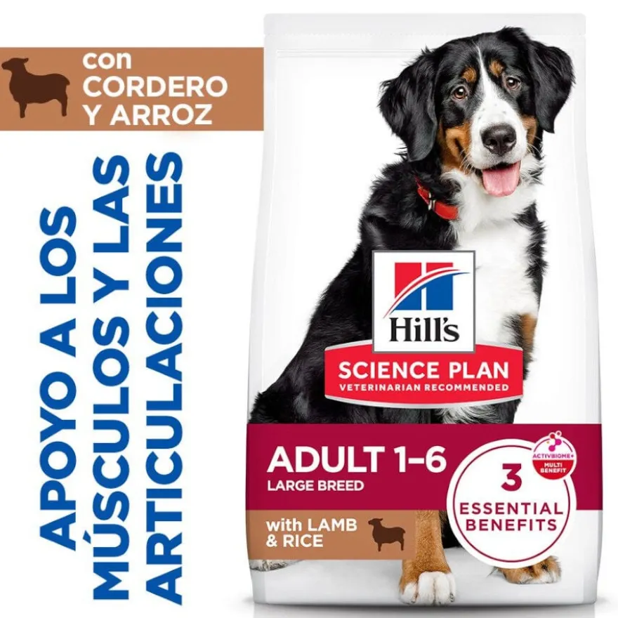 Hill's Science Plan Adult Large Breed Ração de cordeiro e arroz para cães de raças grandes