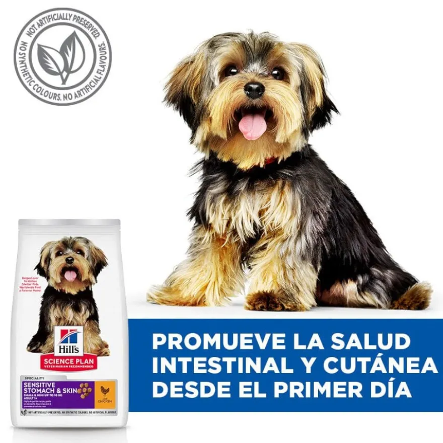 Hill's Science Plan Adult Sensitive Stomach & Skin Small & Mini Ração para cães de raças pequenas e mini