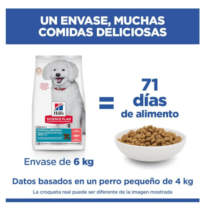 Hill's Science Plan Hipoalergénico Small e Mini Salmão ração para cães