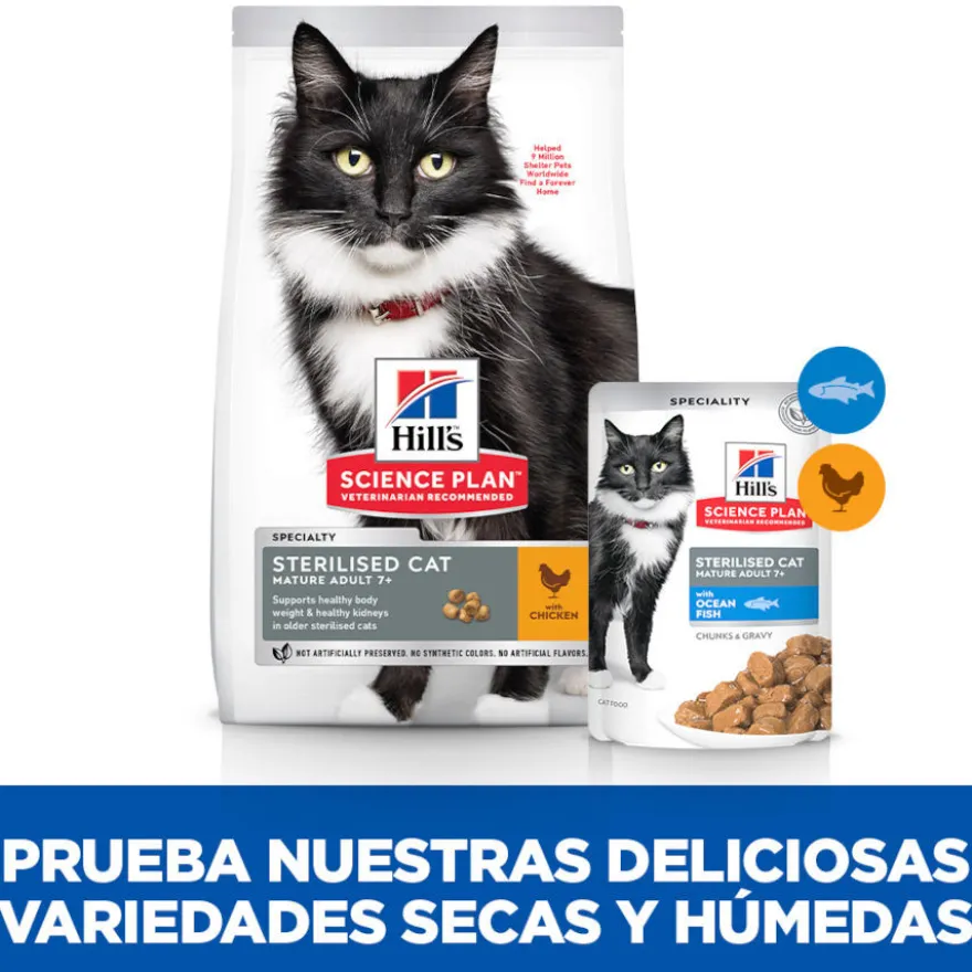 Hill's Science Plan Sterilised Mature Peixe Oceánico saqueta de molho para gatos