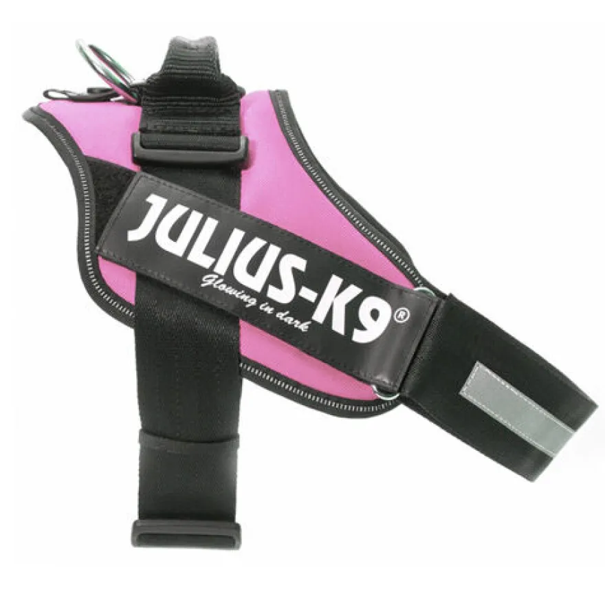 Julius-K9 IDC Peitoral Ergonómico Rosa para cães