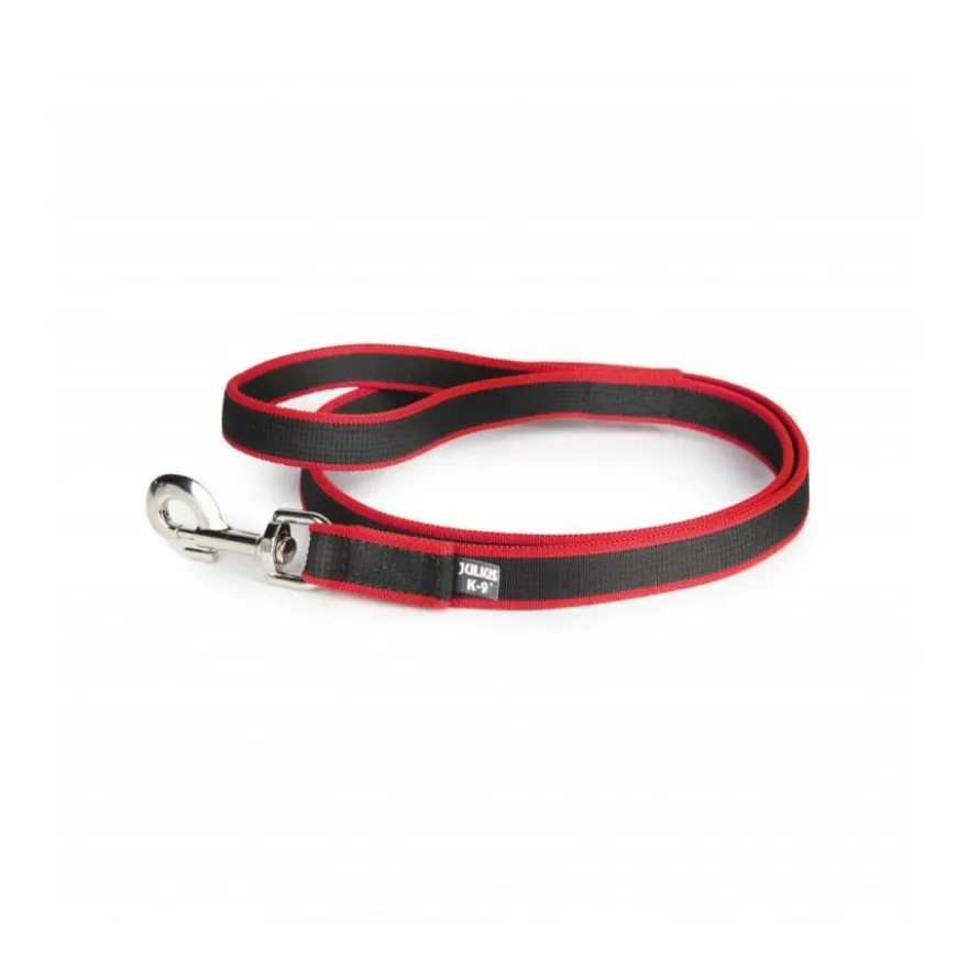 Julius K-9 Trela elástica vermelha para cães