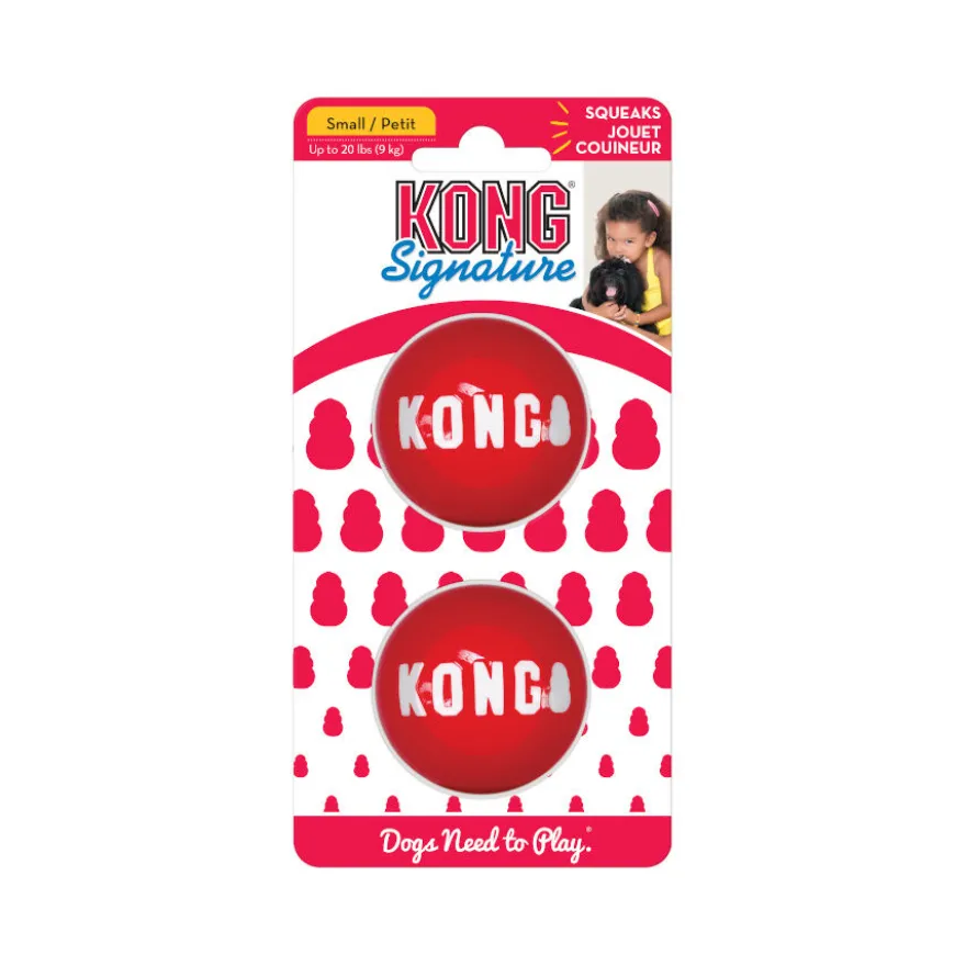 Kong Signature Ball 2-PK bolas para cães