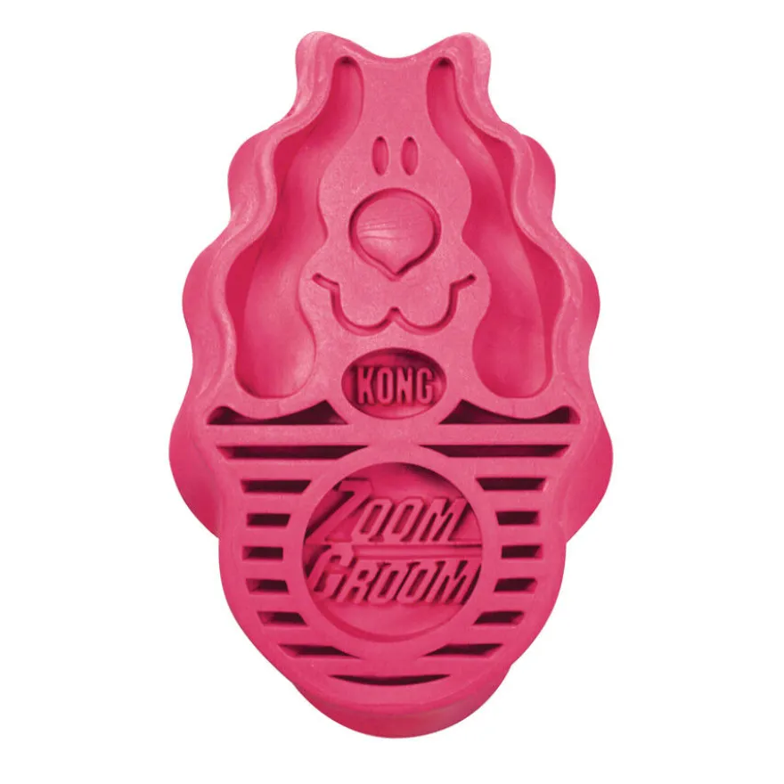 Kong Zoom Groom Escova de goma para cães