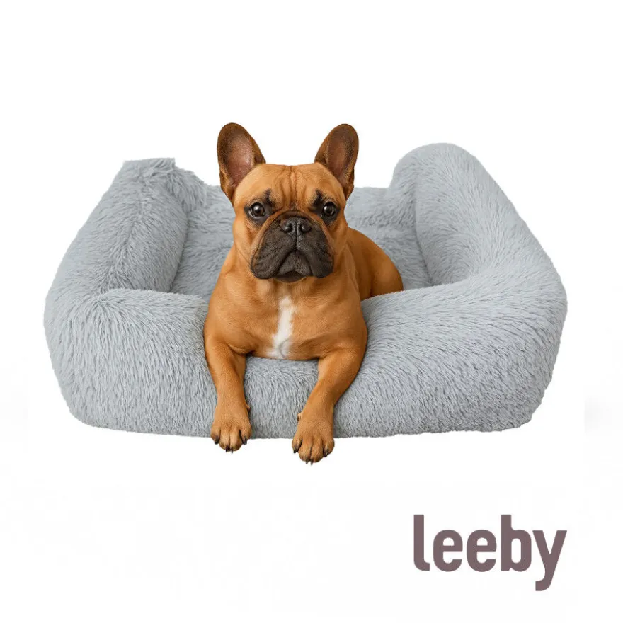 Leeby Alcofa Anti Stess Amovível Cinzenta para cães
