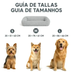 Leeby Alcofa Anti Stess Amovível Cinzenta para cães