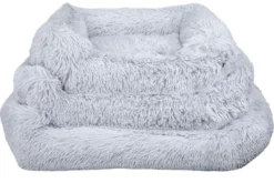 Leeby Alcofa Anti Stess Amovível Cinzenta para cães