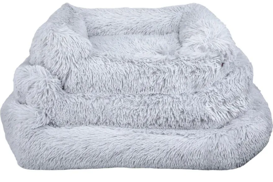 Leeby Alcofa Anti Stess Amovível Cinzenta para cães