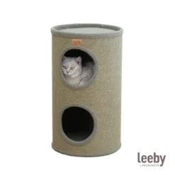 Leeby BonBon barril arranhador com cama nido para gatos