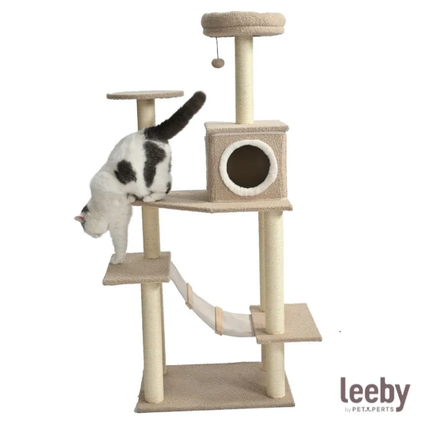 Leeby Boucle Collection árvore arranhadora com parque para gatos