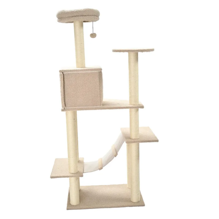 Leeby Boucle Collection árvore arranhadora com parque para gatos