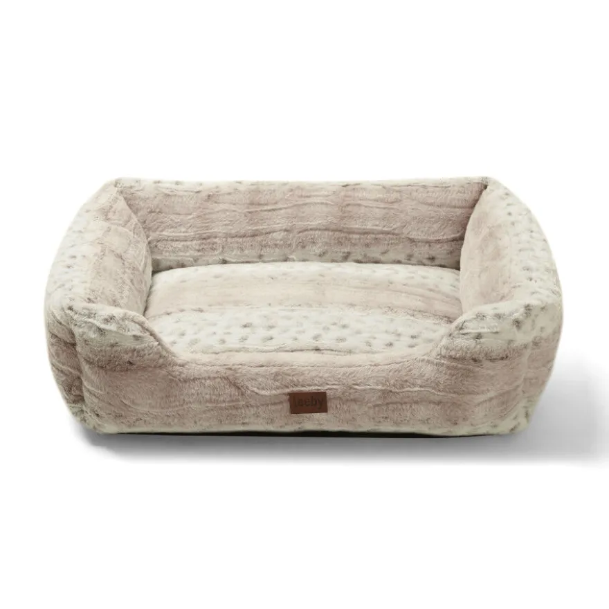Leeby Cama antiderrapante suave para cães