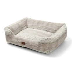 Leeby Cama antiderrapante suave para cães