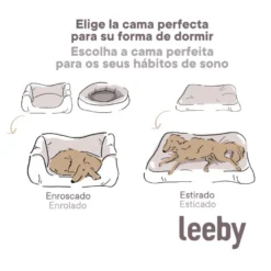 Leeby Cama riscas finas para cães