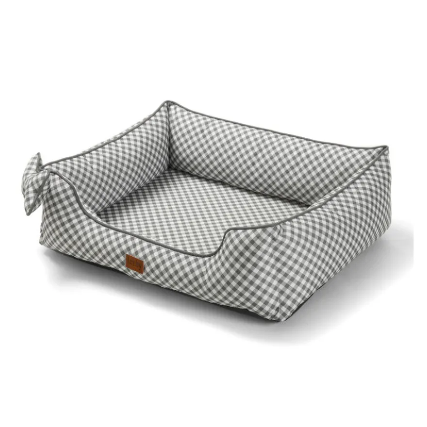 Leeby Cama vichy ortopédica para cães