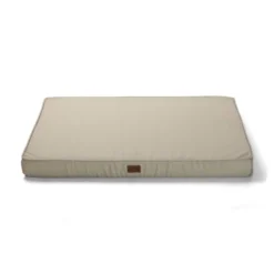 Leeby Colchão taupe antiderrapante para cães