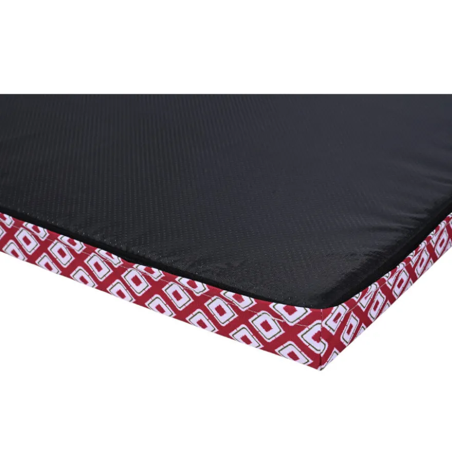 Leeby colchão vermelho impermeável para cães