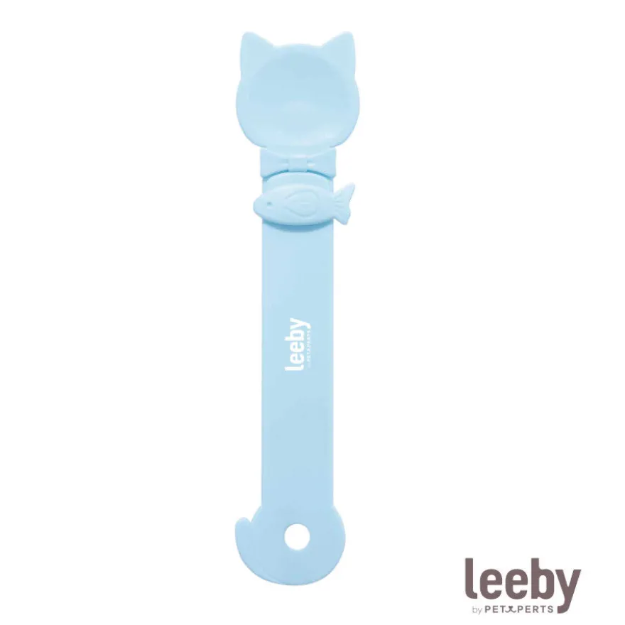 Leeby Colher Dispensadora Pasta de Snacks Azul para gatos