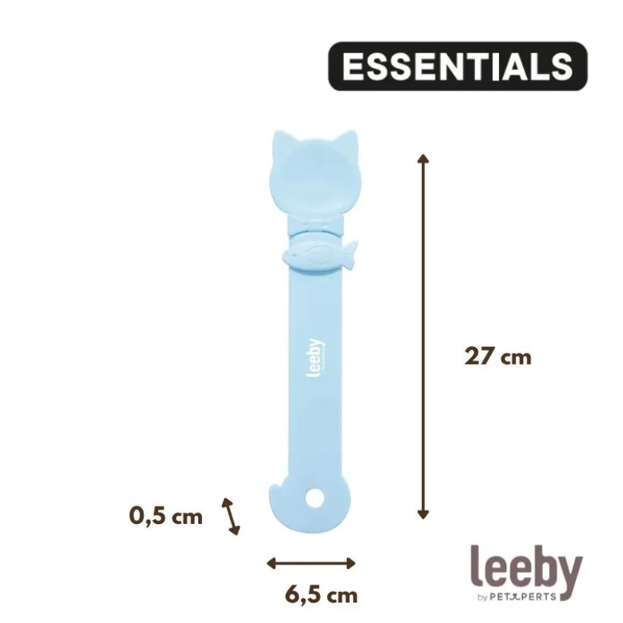 Leeby Colher Dispensadora Pasta de Snacks Azul para gatos
