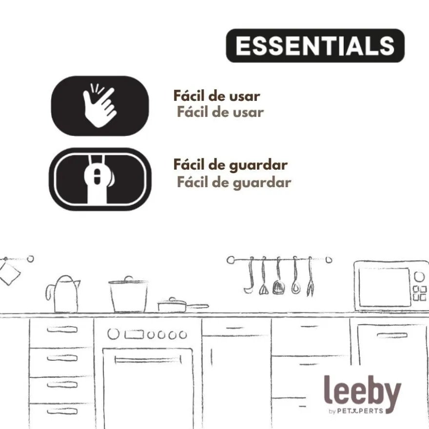 Leeby Colher Dispensadora Pasta de Snacks Azul para gatos