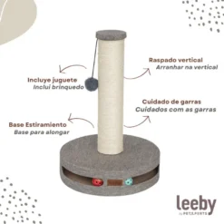 Leeby Gonzalo arranhador com brinquedo e bola para gatos
