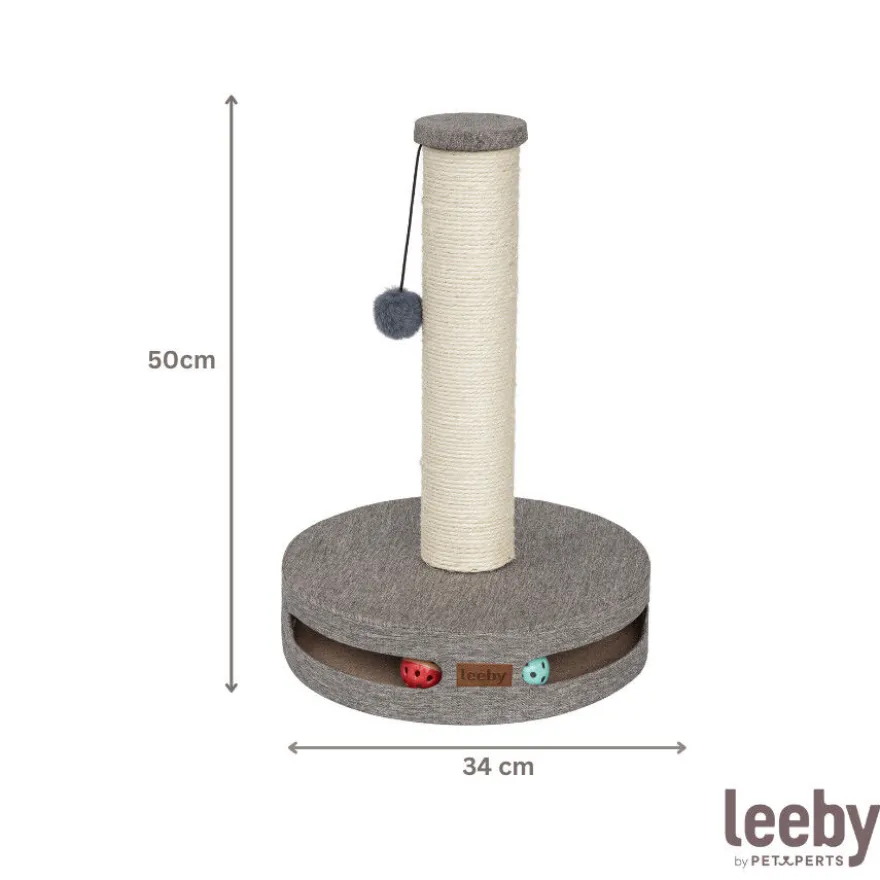 Leeby Gonzalo arranhador com brinquedo e bola para gatos