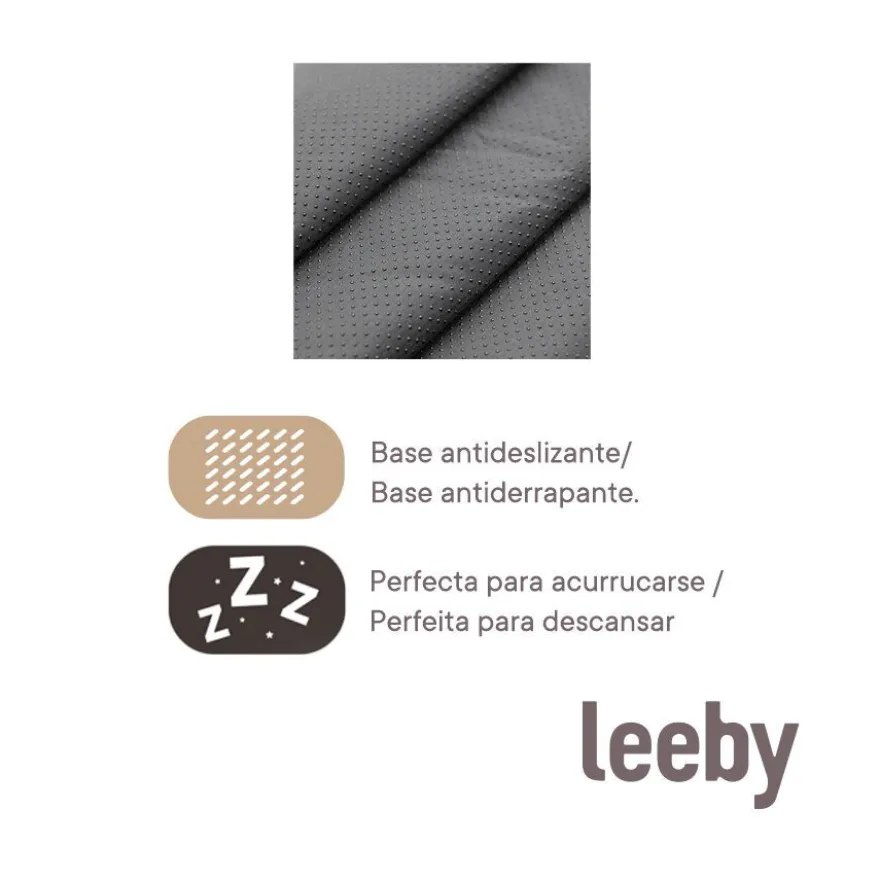 Leeby Igloo antiderrapante rosa para gatos
