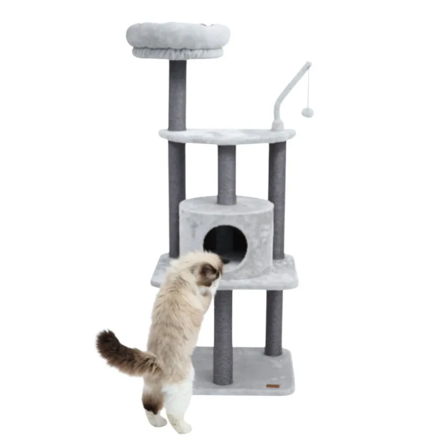 Leeby Kenzo árvore arranhadora com cama para gatos