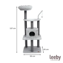 Leeby Kenzo árvore arranhadora com cama para gatos