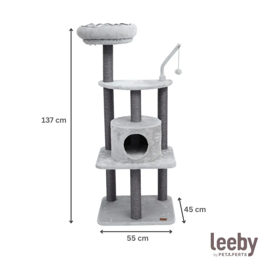 Leeby Kenzo árvore arranhadora com cama para gatos