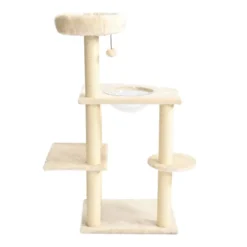 Leeby Luna árvore arranhadora com cama e brinquedo para gatos