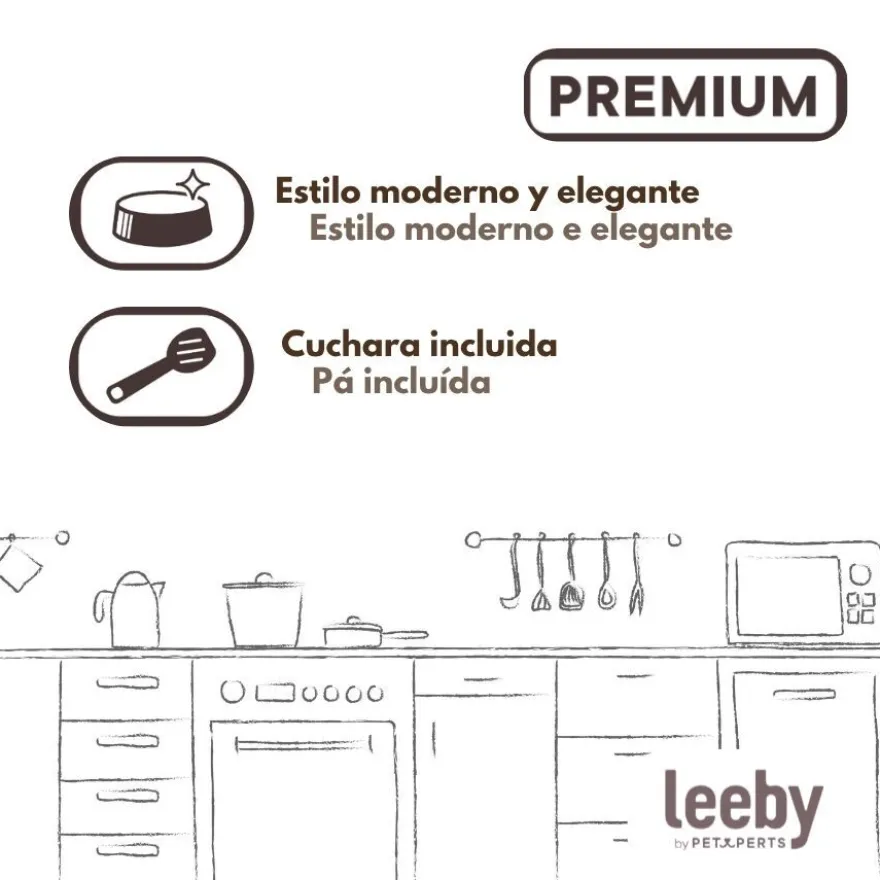 Leeby Recipiente para Ração para cães
