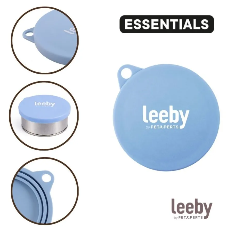 Leeby Tampa para Comedouro Azul para cães e gatos