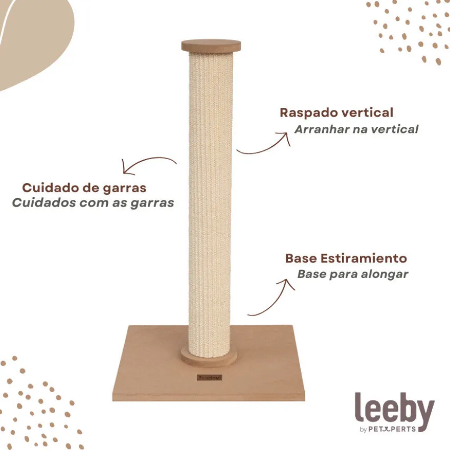 Leeby Valeria arranhador de sisal para gatos