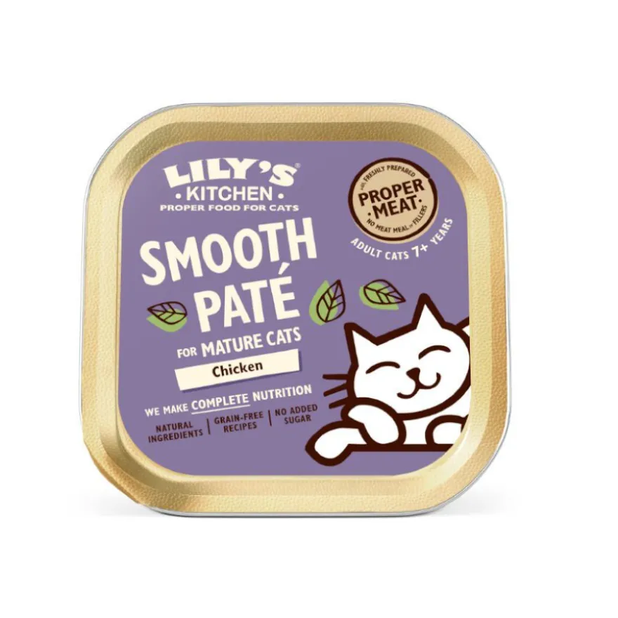 Lily's Kitchen Senior Comida húmida de frango para gatos sénior
