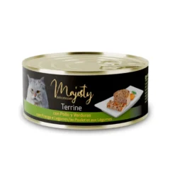 Majesty Adult Terrine Frango e Legumes lata para gatos